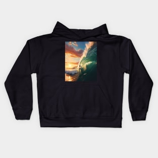 Vintage surfer Kids Hoodie